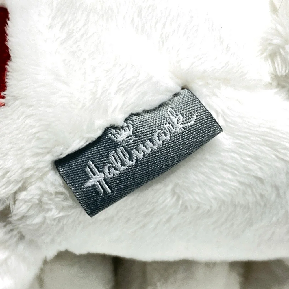 Hallmark 2023 Red White Dog Heart Bandana Puppy Lovey‎ Baby 9
